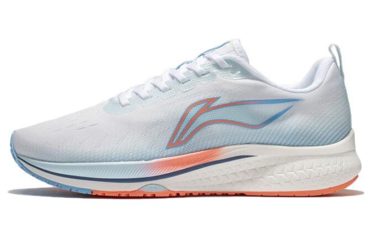 Li Ning Red Hare 5 Abrasion Resistant Breathable Low top Running Shoes Women's White Blue