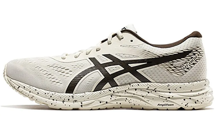 Asics Gel Excite 6 Fabric Low top Running Shoes Men's Beige Coffee Black
