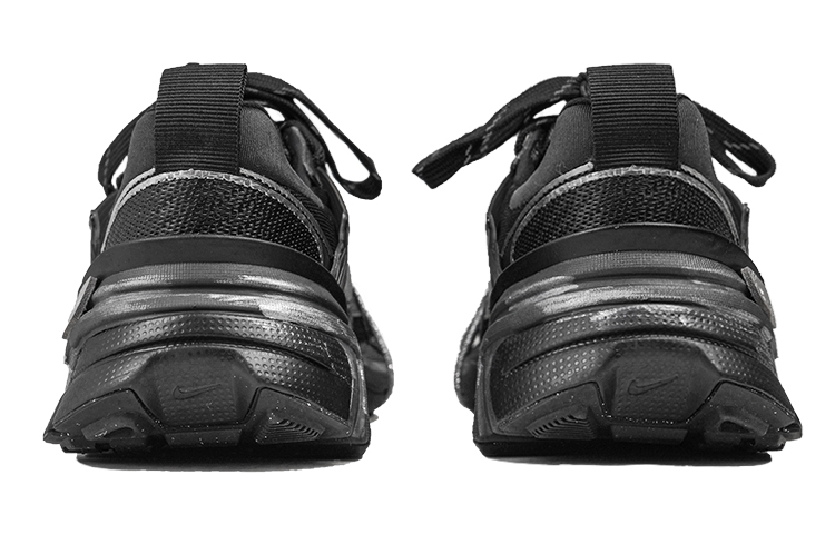 Nike V2K Run Cushioning Abrasion Resistant Cushioning, Wear Resistant Low top Running Shoes Unisex Black Silver