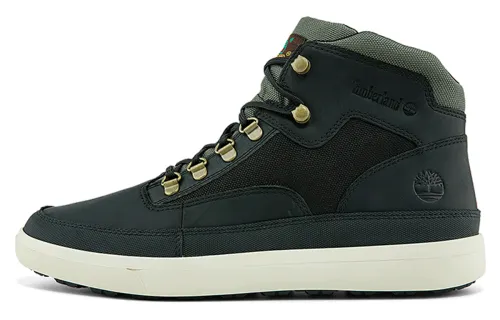 Timberland Ashwood Park Mid Leather And Fabric Hiker Boots 'Black'