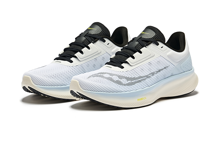 Saucony Vessel Cushioning Low top Casual Running Shoes Unisex White Blue Black