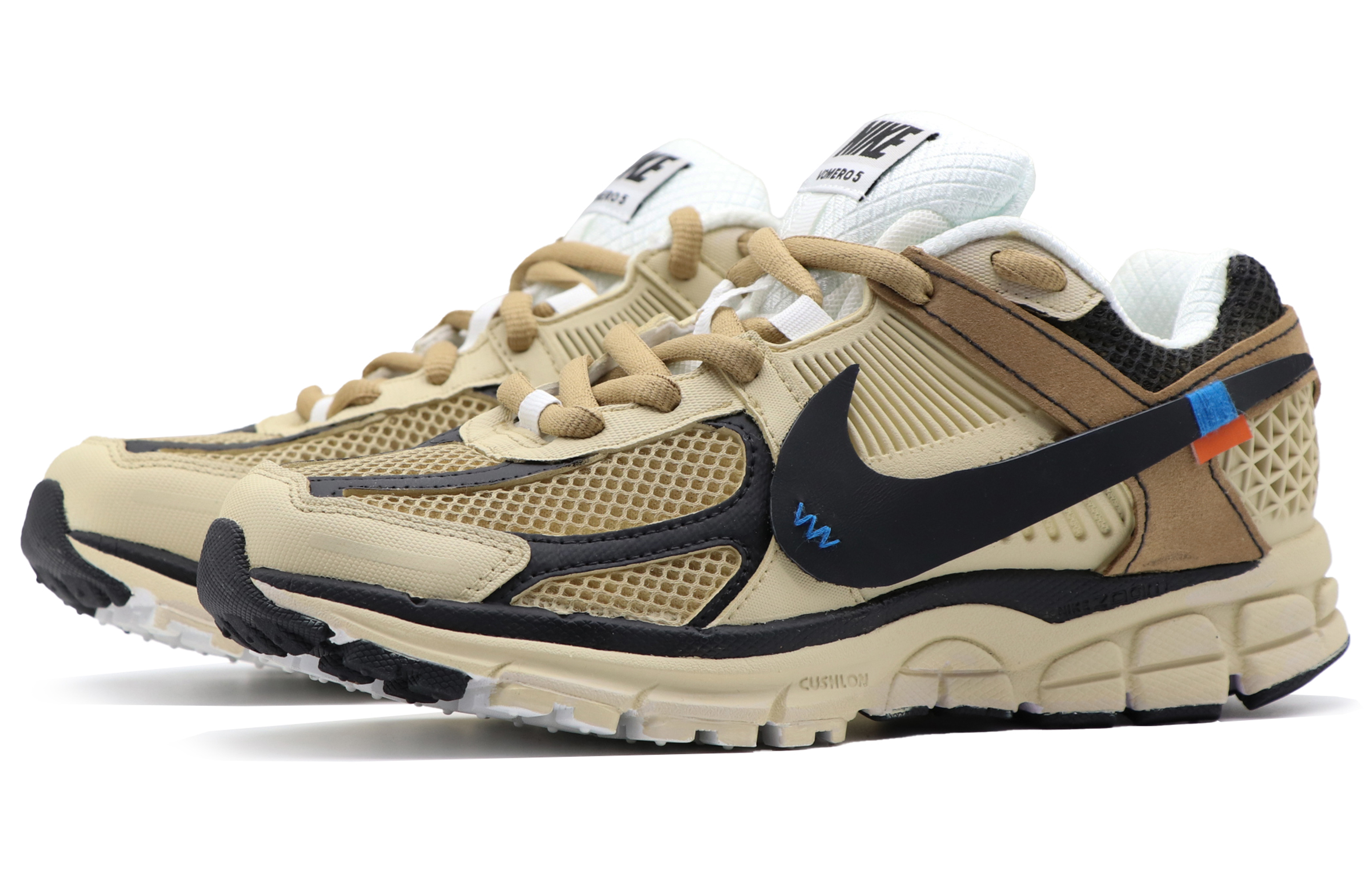 Nike Zoom Vomero 5 Low top Running Shoes Unisex Black White Brown