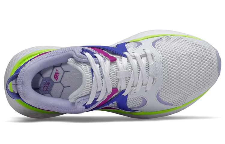 Женские кроссовки New Balance NB Fresh Foam Yaru (бело-фиолетовые) — фото 3