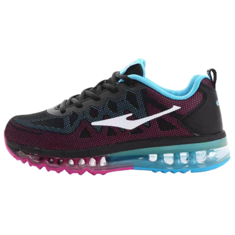 Erke Cushioning, Wear Resistant Low top Running Shoes Women’s Black Blue