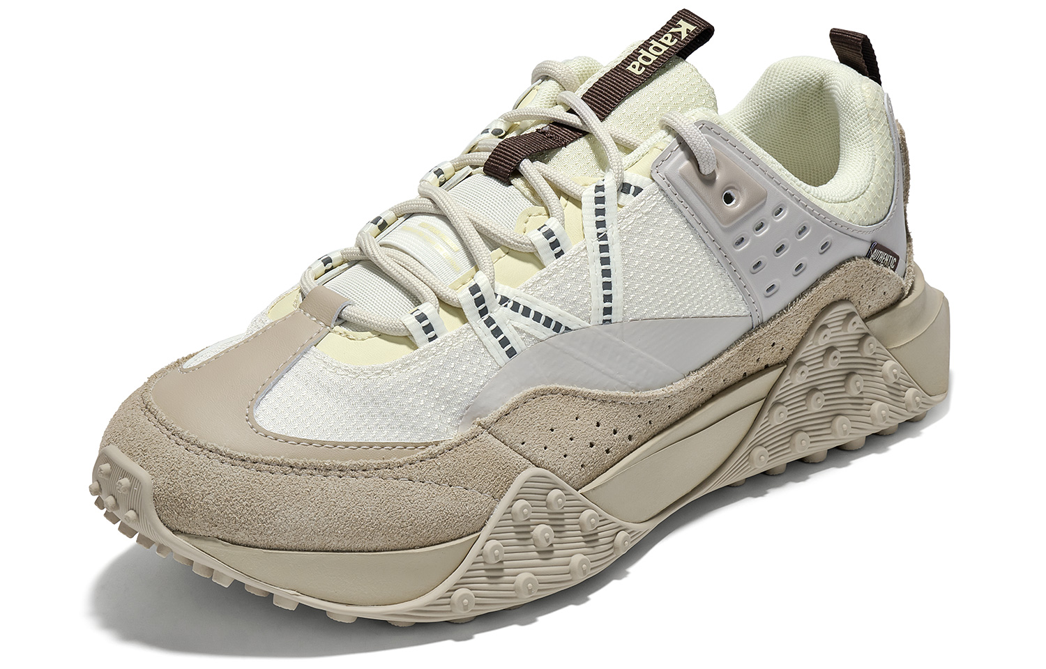 Kappa Backrest With Backrest Low top Casual Running Shoes Unisex White Brown
