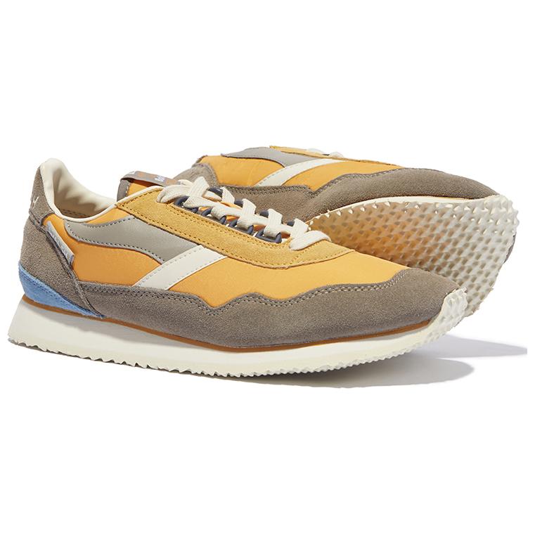 Norman Walsh Abrasion Resistant Lightweight Wear resistant And Lightweight Low top Running Shoes Unisex Gray Yellow