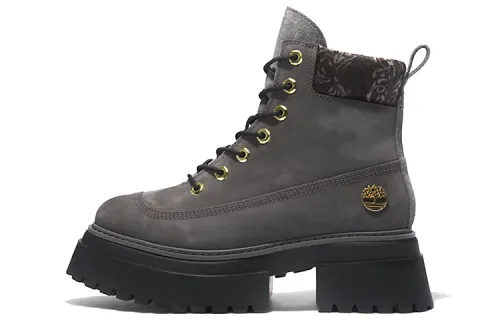 Timberland Sky 6 Inch Lace Up Short Outdoor Boots Women's Gray