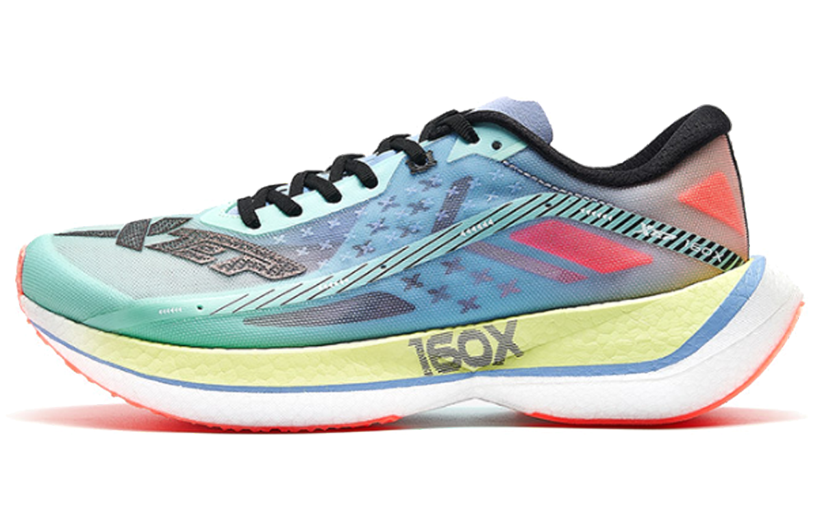 XTEP 160X 2.0 Cushioning Slip Resistant Abrasion Resistant Breathable Low top Running Shoes Women’s Blue Purple