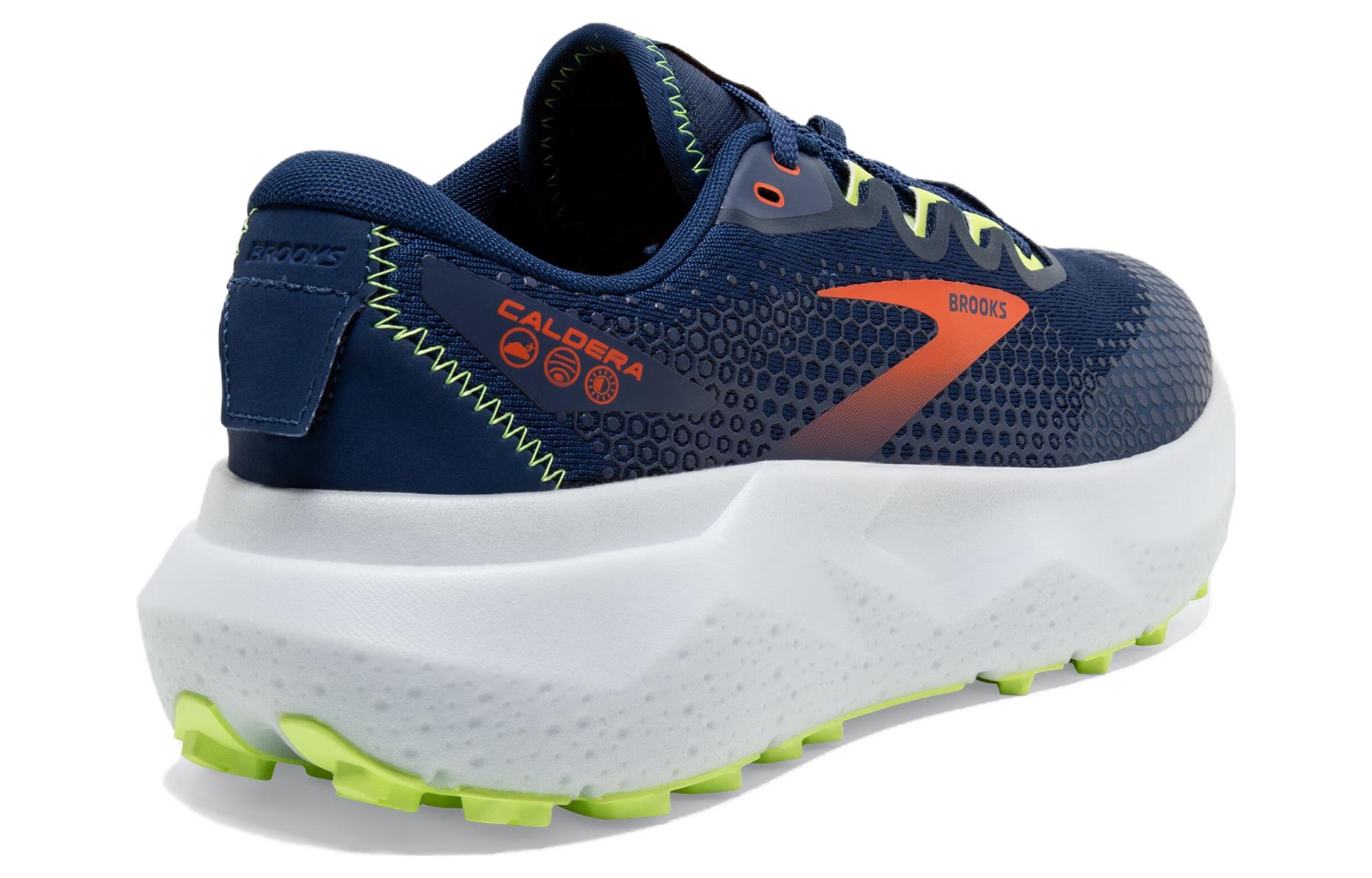 Brooks Caldera 6 Cushioning Lightweight Low top Running Shoes Men’s Blue White Orange