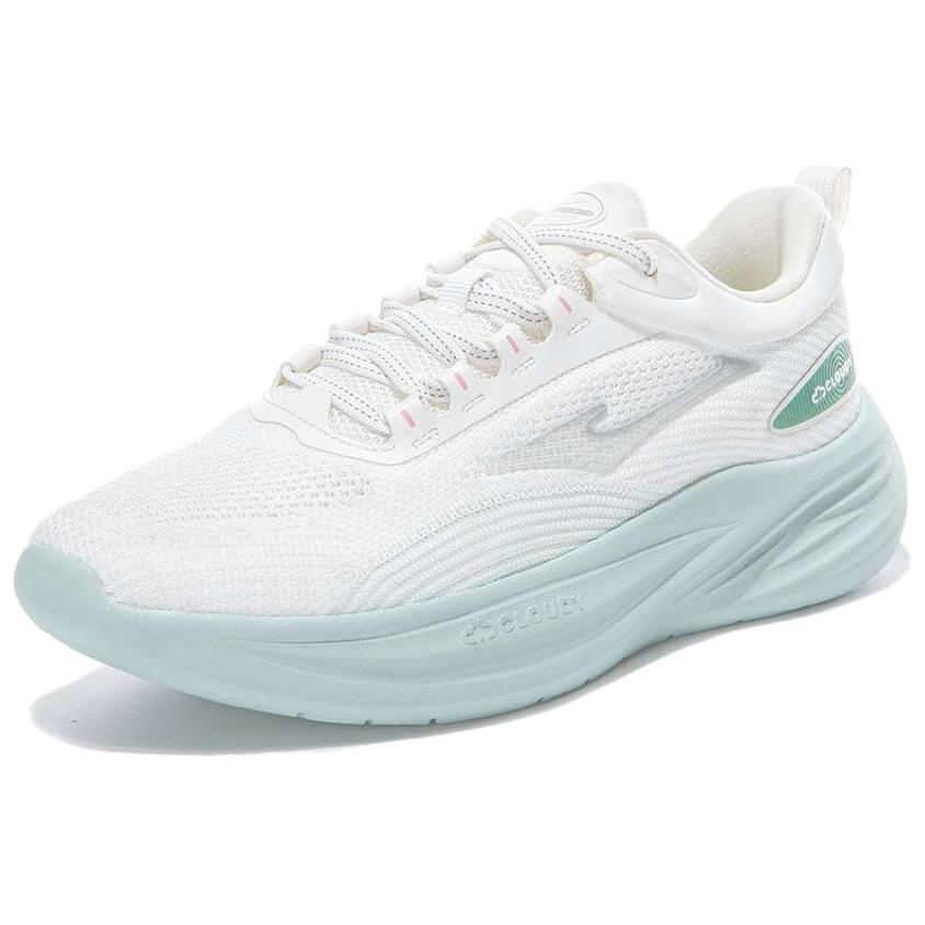 Erke Cushioning Abrasion Resistant Cushioning, Wear Resistant Low top Running Shoes Women’s White Blue