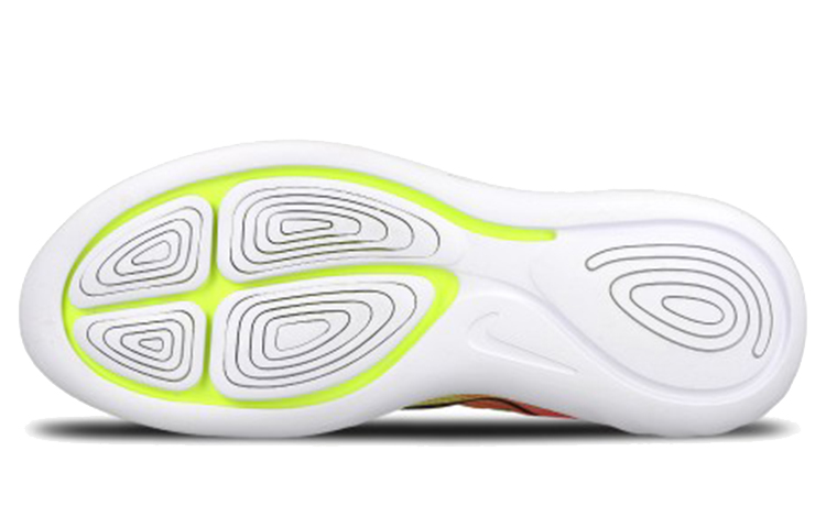 Мужские кроссовки Nike Lunarglide 8 (черно-зелено-розовые) — фото 6
