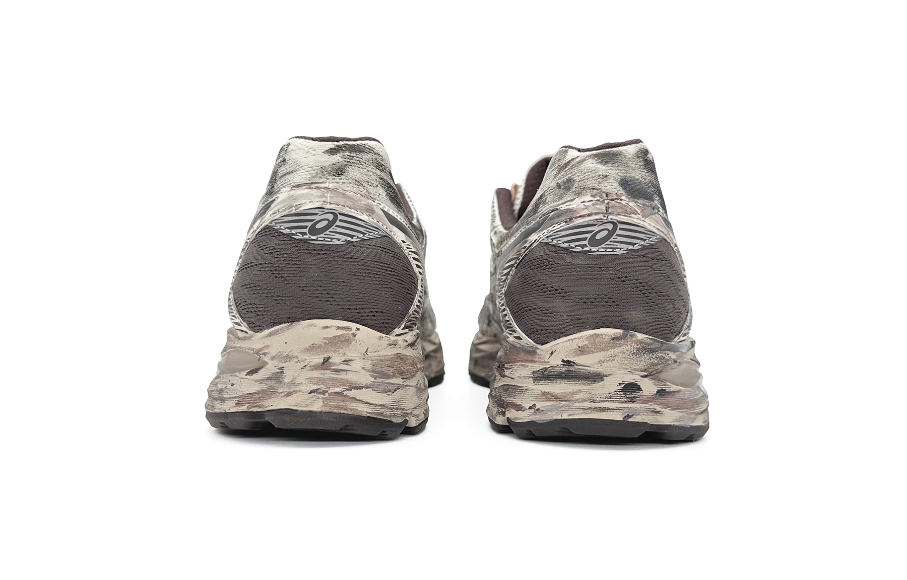 Asics Gel Flux 4 Slip Resistant Low top Running Shoes Unisex Beige Brown