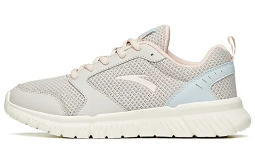 Anta Running Collection Casual Breathable And Lightweight Low top Running Shoes Women's Gray Blue Pink