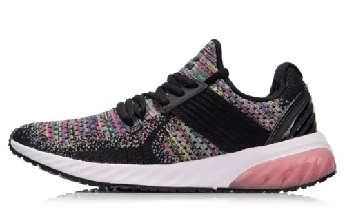 Li Ning Comfortable Textile, TPU Cushioning Slip Resistant Abrasion Resistant Breathable Low top Running Shoes Women's