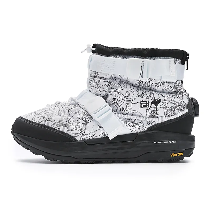 James Jean x FILA BOA EXPLORER 2 Abrasion Resistant Abrasion Resistant Fashion Short Outdoor Boots Men's White Black