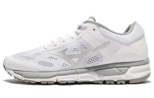 Mizuno Synchro Mx 2 Abrasion Resistant Low top Running Shoes Men's White Silver