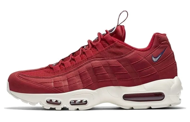 Nike Air Max 95 Lightweight Low top Air Cushion Casual Running Shoes Unisex Red