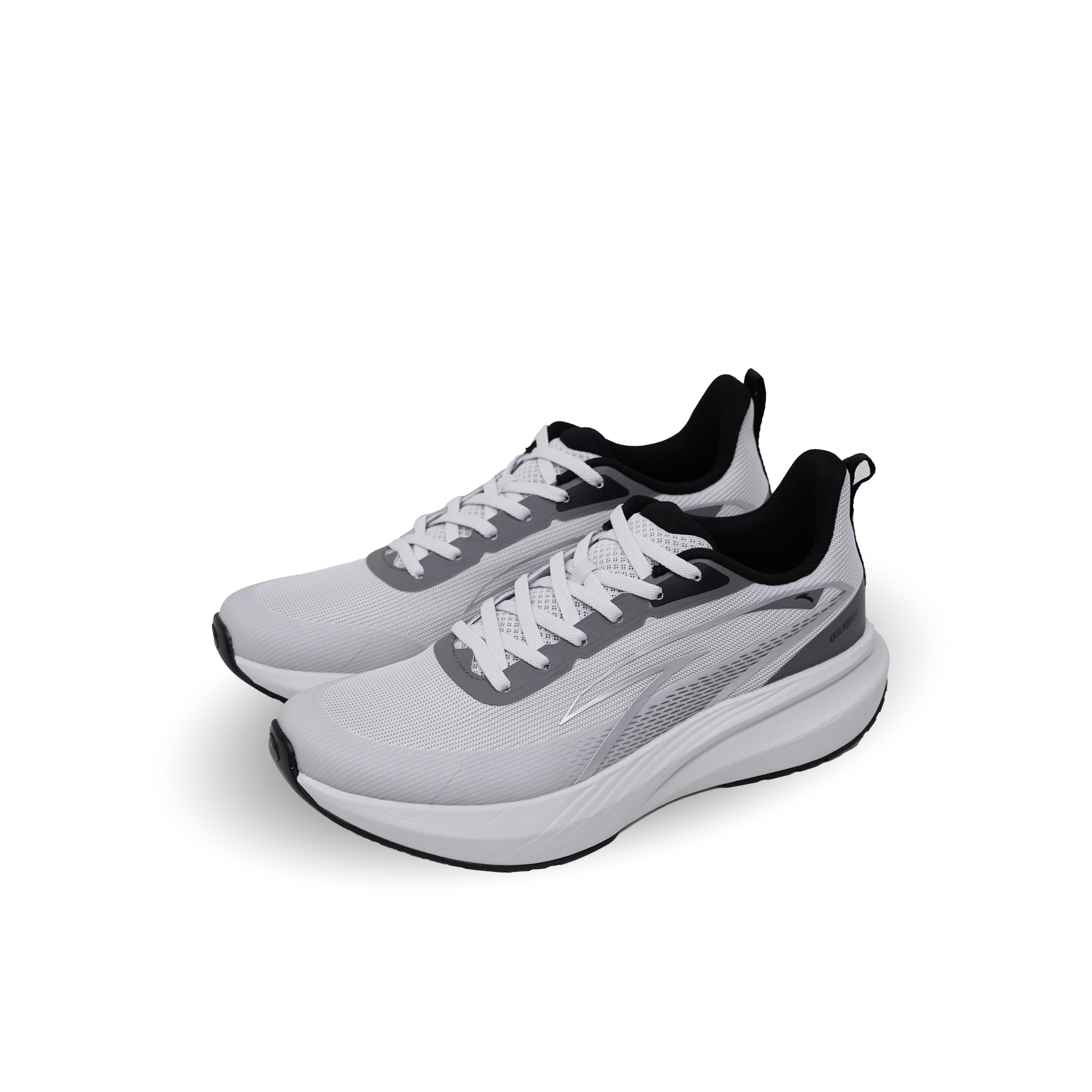 Anta Cloud Trace PRO Fabric Cushioning, Wear Resistant Low top Casual Running Shoes Men’s Cumulus Gray