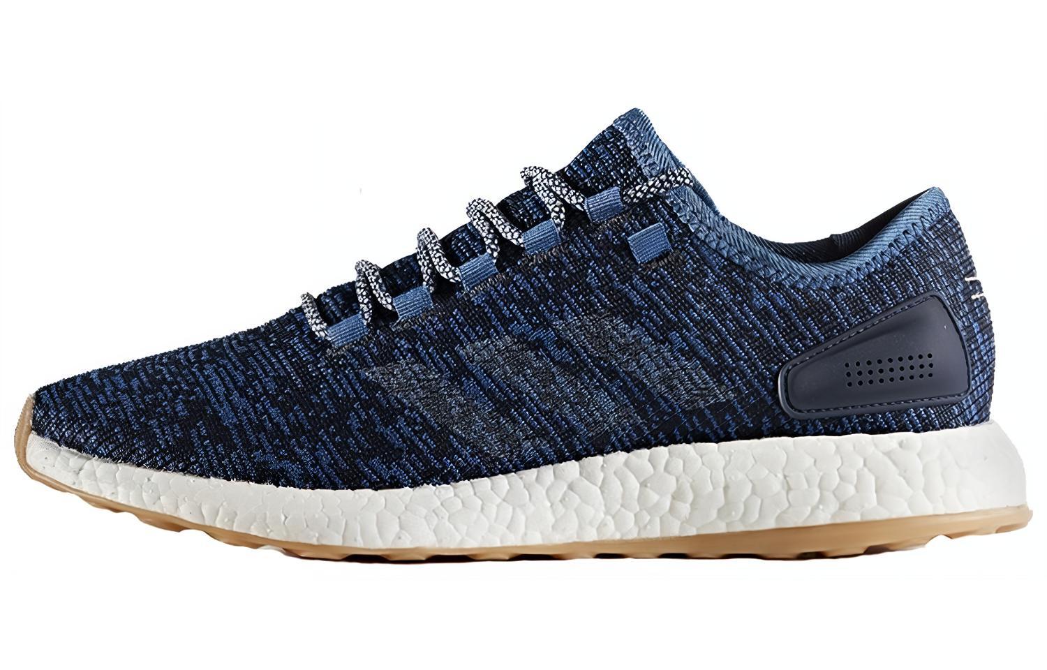 Adidas Pure Boost 2017 Comfortable, Versatile, Non-Slip, Lightweight, Low-top Marathon Running Shoes, Men's Blue