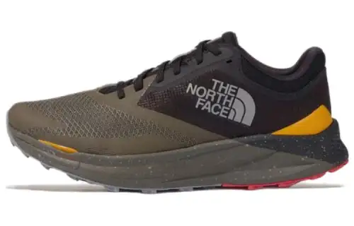 THE NORTH FACE Vective Enduris 3 Sports Cushioning, Wear Resistant Low top Running Shoes Men's Gray Green