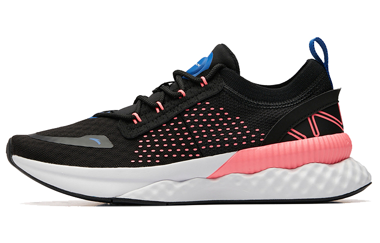 ANTA Running Shoes Women’s Low Top Black/Fluorescent Electric Pink/Anta White