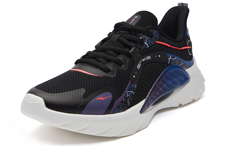 Erke Regular Low top Running Shoes Men’s Black Blue