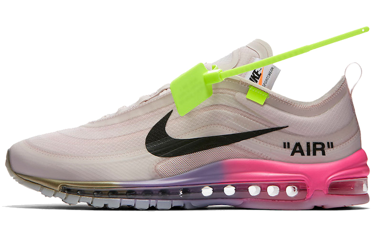 OFF-WHITE x Nike Air Max 97 outdoor trendy lightweight low-top running shoes for men and women, rainbow