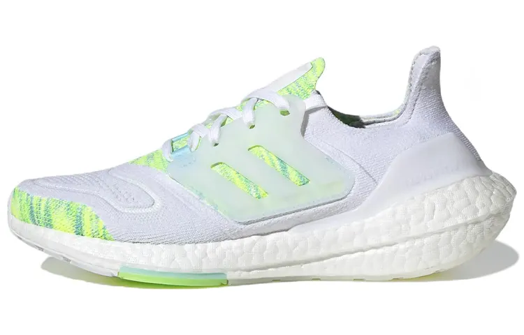 Adidas Wmns UltraBoost 22 'White Bliss Blue Yellow' Women's