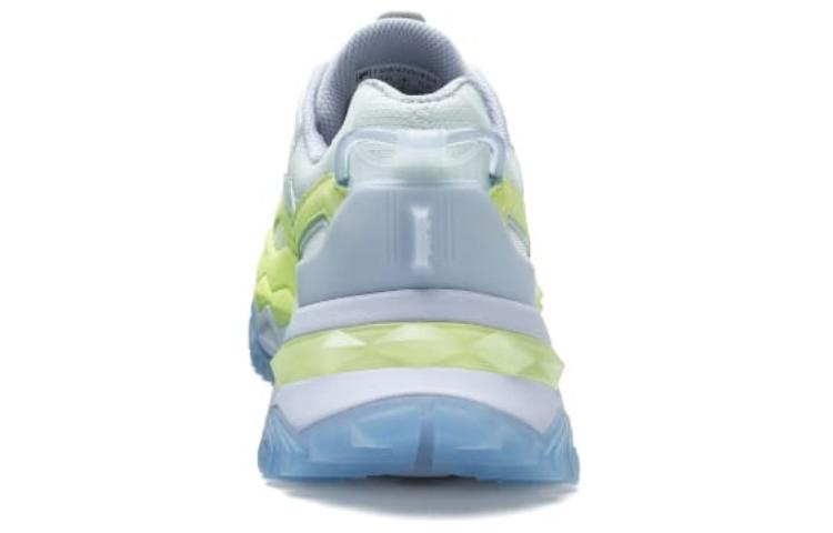 FILA FUSION Bianco Textile, Synthetic Leather Breathable Height Increasing Low top Running Shoes Women’s Blue Green