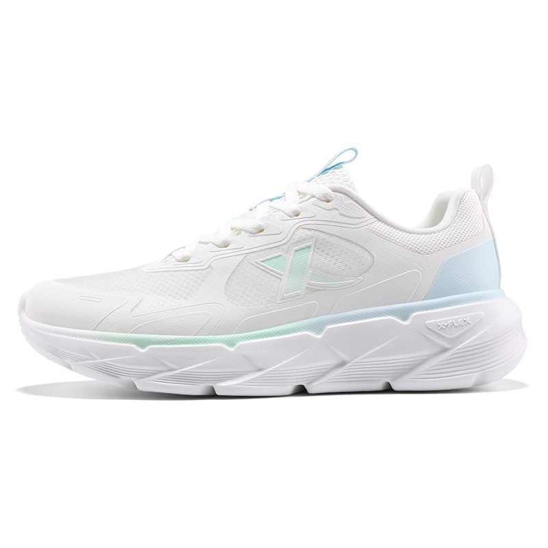 XTEP Cushioning Breathable Rebound Low top Casual Running Shoes Women’s White Blue