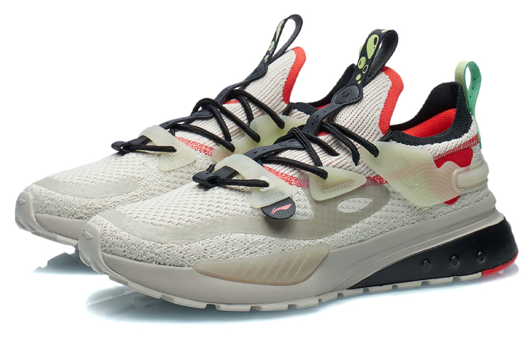 Li Ning Dimensity Bead Low top Running Shoes Men’s White Gray