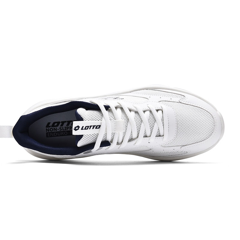 LOTTO Sportlife Cushioning Lightweight Breathable Slip Resistant Low top Running Shoes Men’s White