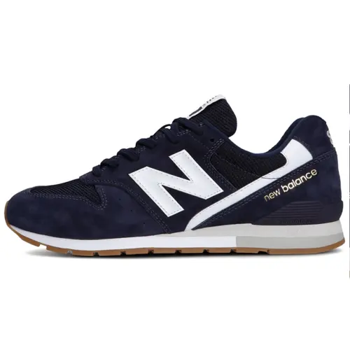 New Balance NB 996 Pigskin Cushioning Abrasion Resistant Breathable Low top Running Shoes Unisex Midnight Blue