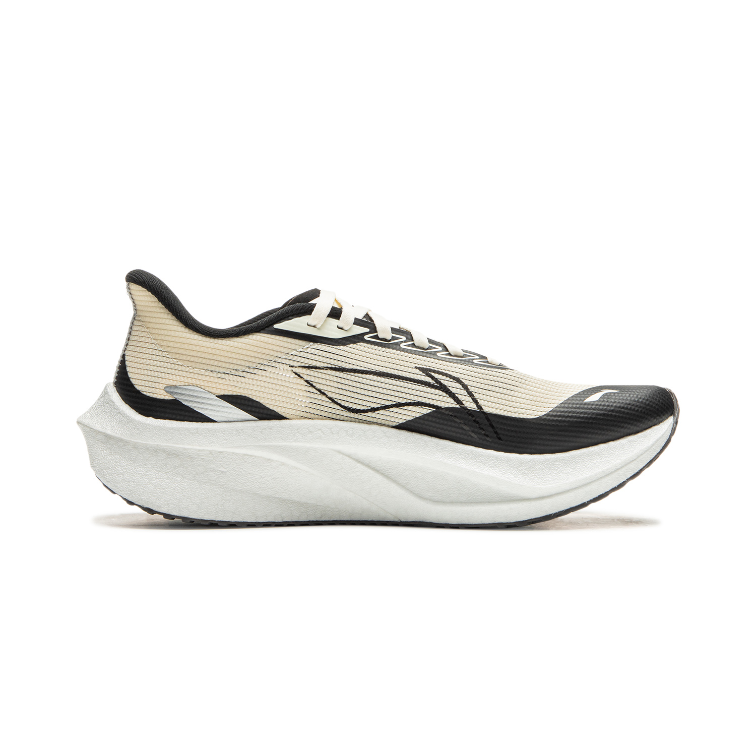 Li Ning Feidian 4 Challenger Running Shoes Women’s Low Top Beige Black