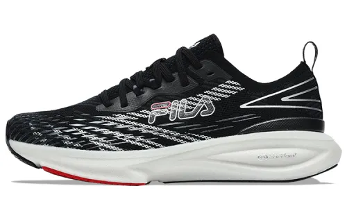 FILA Energy Abrasion Resistant Lightweight Rebound Low top Running Shoes Men's Black