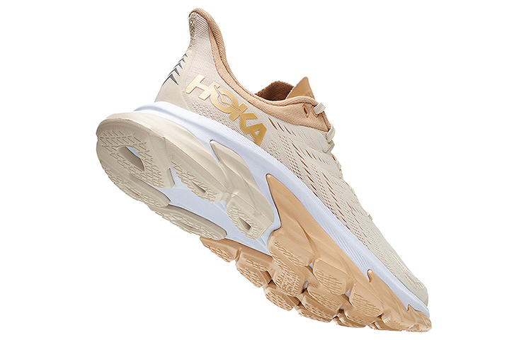 Мужские кроссовки HOKA ONE Clifton Edge (бежевые) — фото 4