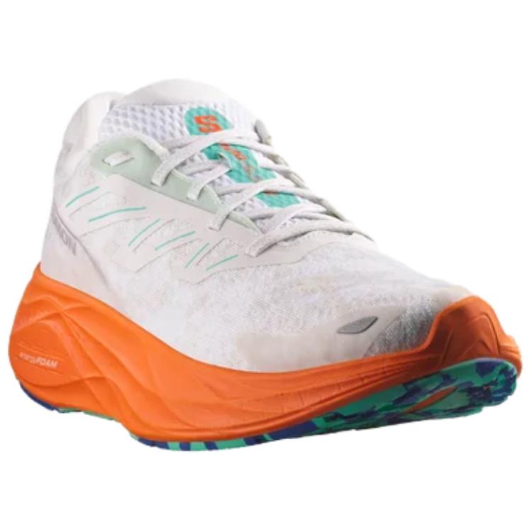 SALOMON AERO GLIDE 2 Slip Resistant Abrasion Resistant Low top Casual Running Shoes Men’s White Orange