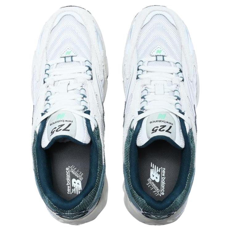 New Balance NB 725 Low top Casual Sprint Running Shoes Men’s White Green