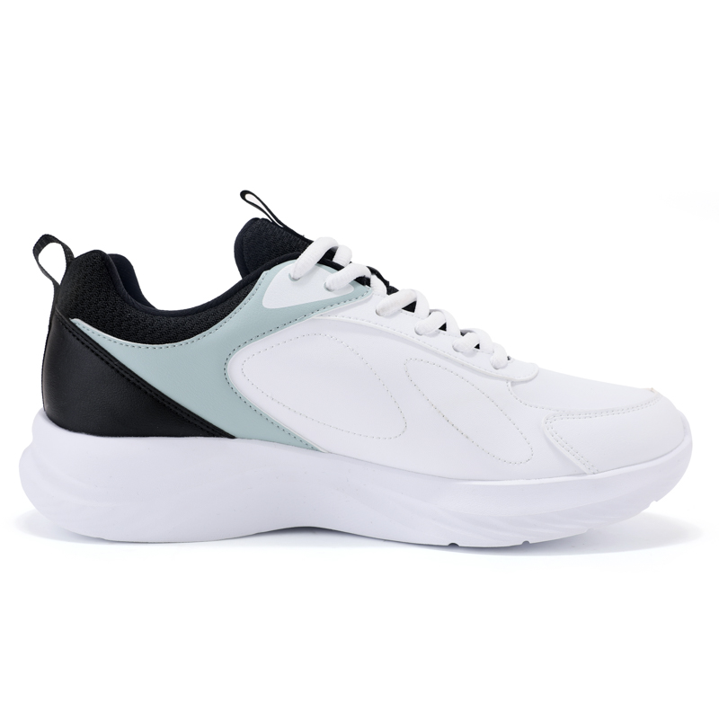 QIAODAN Slip Resistant Abrasion Resistant Low top Running Shoes Men’s White Green