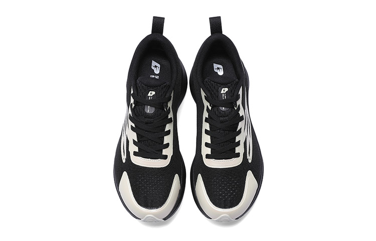 LPMX Cushioning Rebound Lightweight Breathable Low top Long Distance Running Shoes Women’s Beige White Black