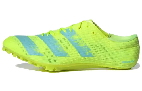 Adidas Adizero Finesse Spikes PU professional track and field PU wear-resistant wrapping low-top marathon running shoes men and women same style fluorescent green