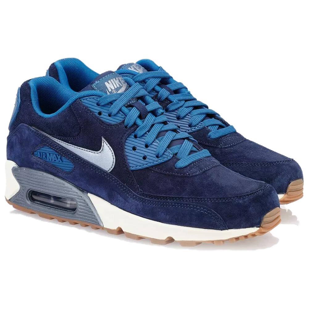 Nike Air Max 90 Abrasion Resistant Abrasion Resistant Low top Running Shoes Women’s Dark Blue