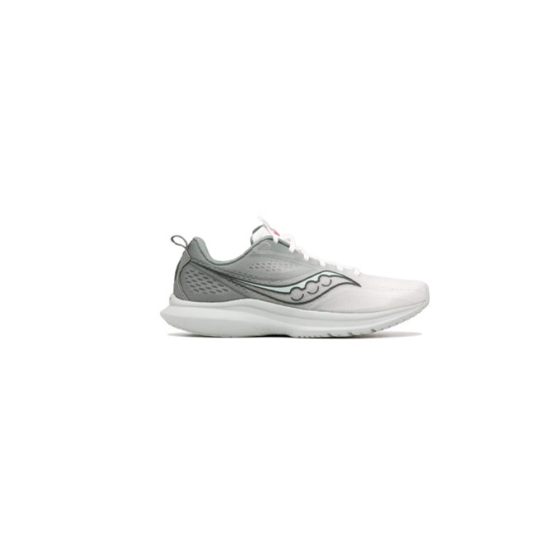 Saucony Kinvara Essence 13 Slip Resistant Abrasion Resistant Low top Running Shoes Unisex White Gray