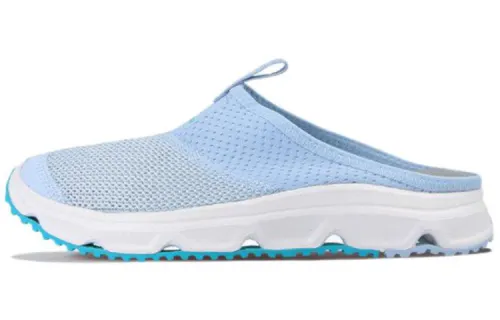 SALOMON RX Slide 4.0 Casual Rubber Sole Slip Resistant Slip Resistant Sports Slippers Women's Light Blue