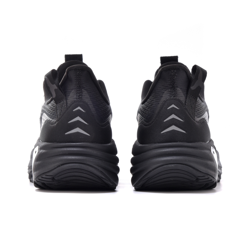 JNDO Slip Resistant, Abrasion Resistant, Moisture Wicking Low Top Running Shoes Unisex Black Swan