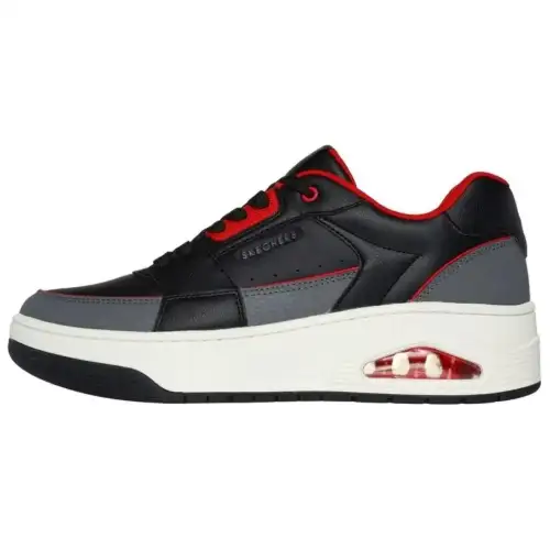 Skechers Uno Comfortable And Lightweight Low top Casual Shoes Men's Black Red