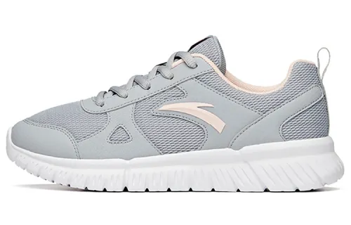 Anta Breathable And Lightweight Low top Running Shoes Women's Gray Pink