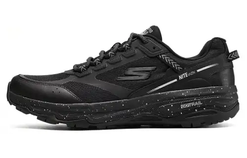 Skechers Go Run Lite Cushioning, Wear Resistant Low top Running Shoes Men's All Black