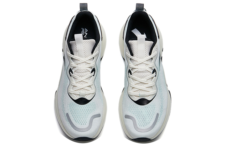 Anta Cushioning Slip Resistant Abrasion Resistant Breathable Low top Running Shoes Men’s White Green Black