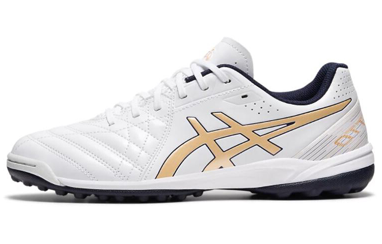 Asics Calcetto Comfortable Low top Running Shoes Unisex White Gold